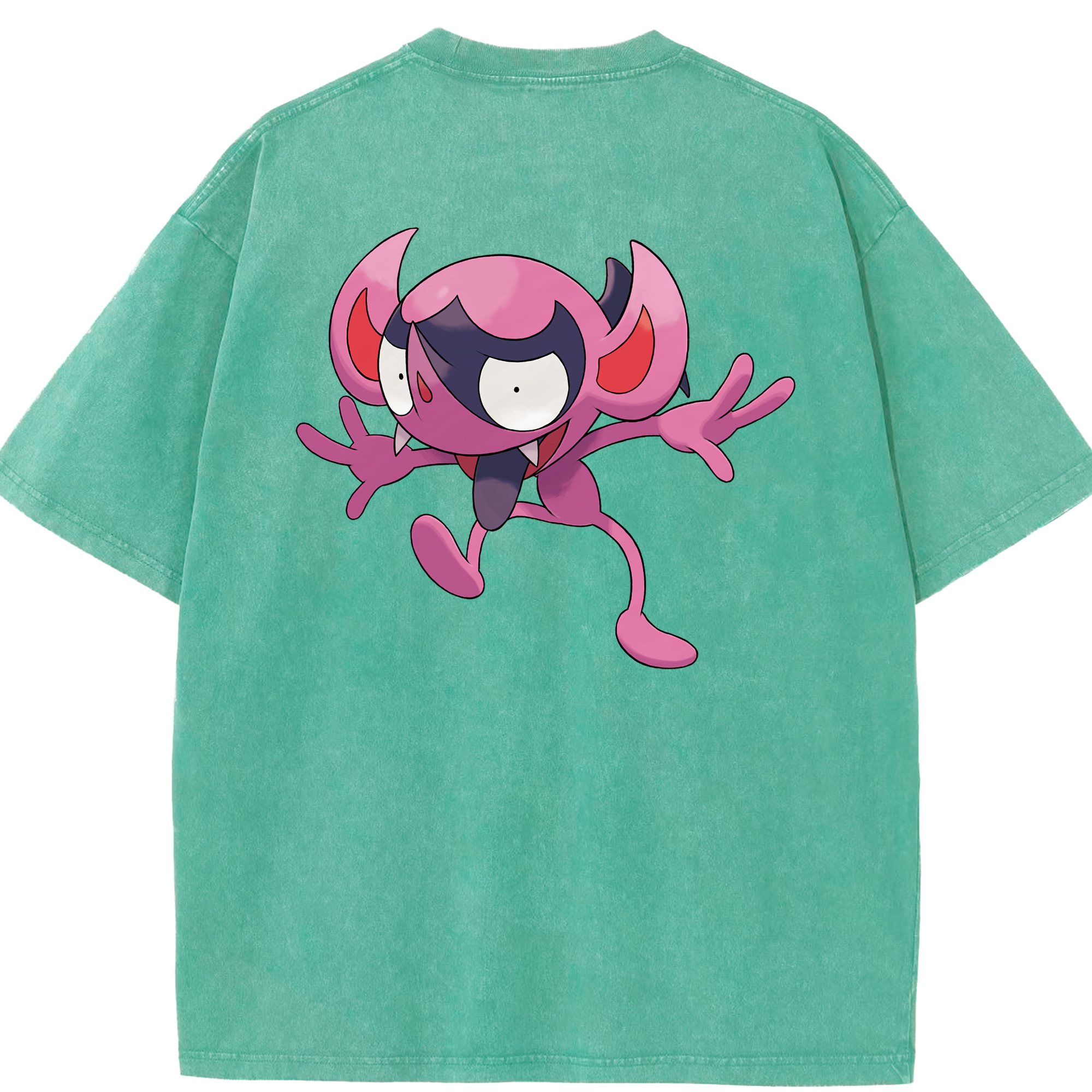 （画像用） ポケットモンスター Pokémon 綿100% ヴィンテージ風 半袖Tシャツ（背面プリント）